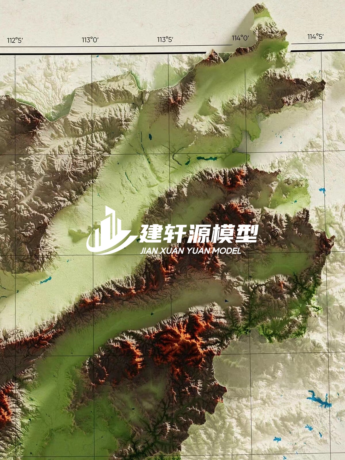 礼泉地形模型制作